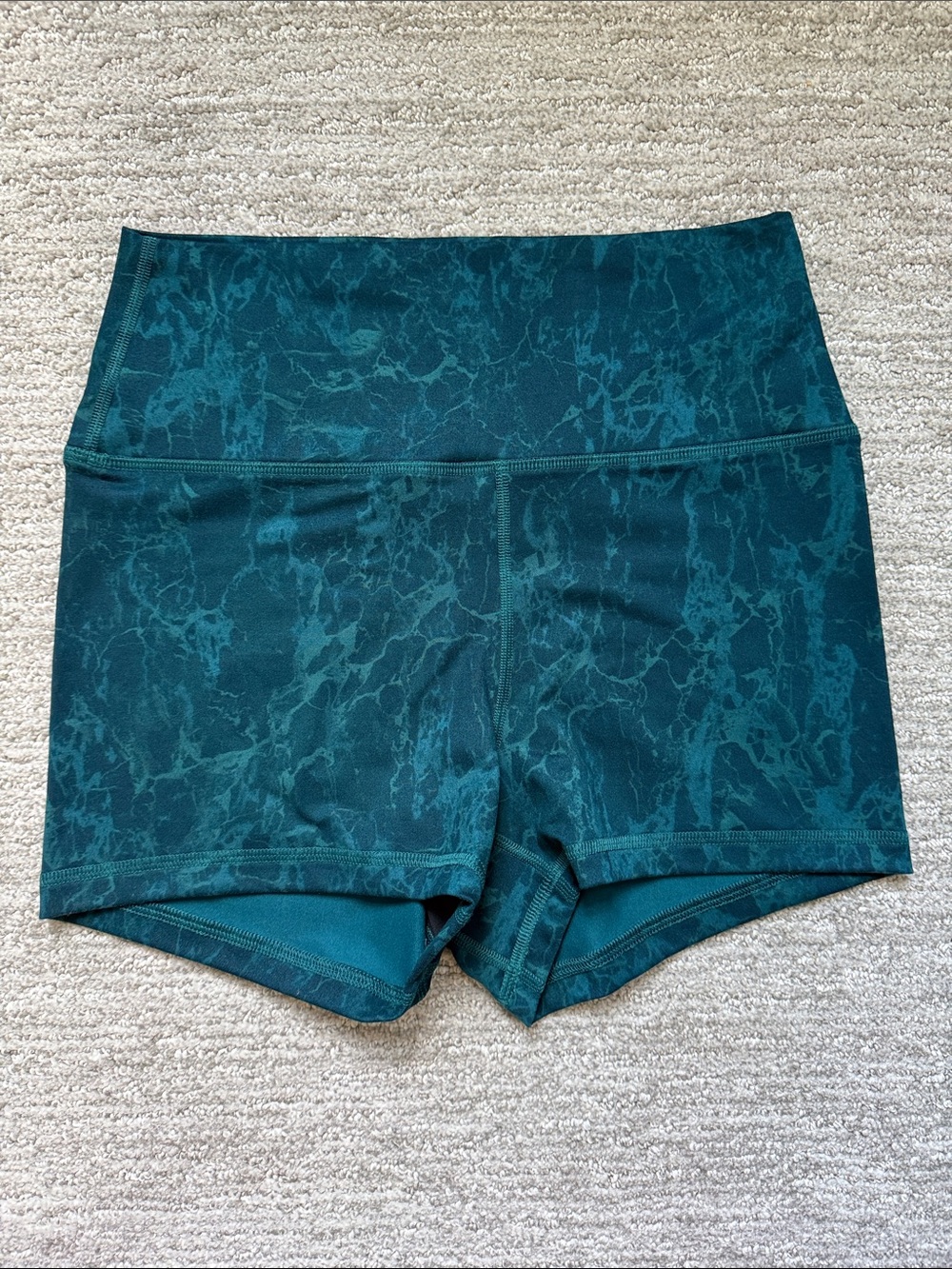 Fleo Teal High-Rise Shorts